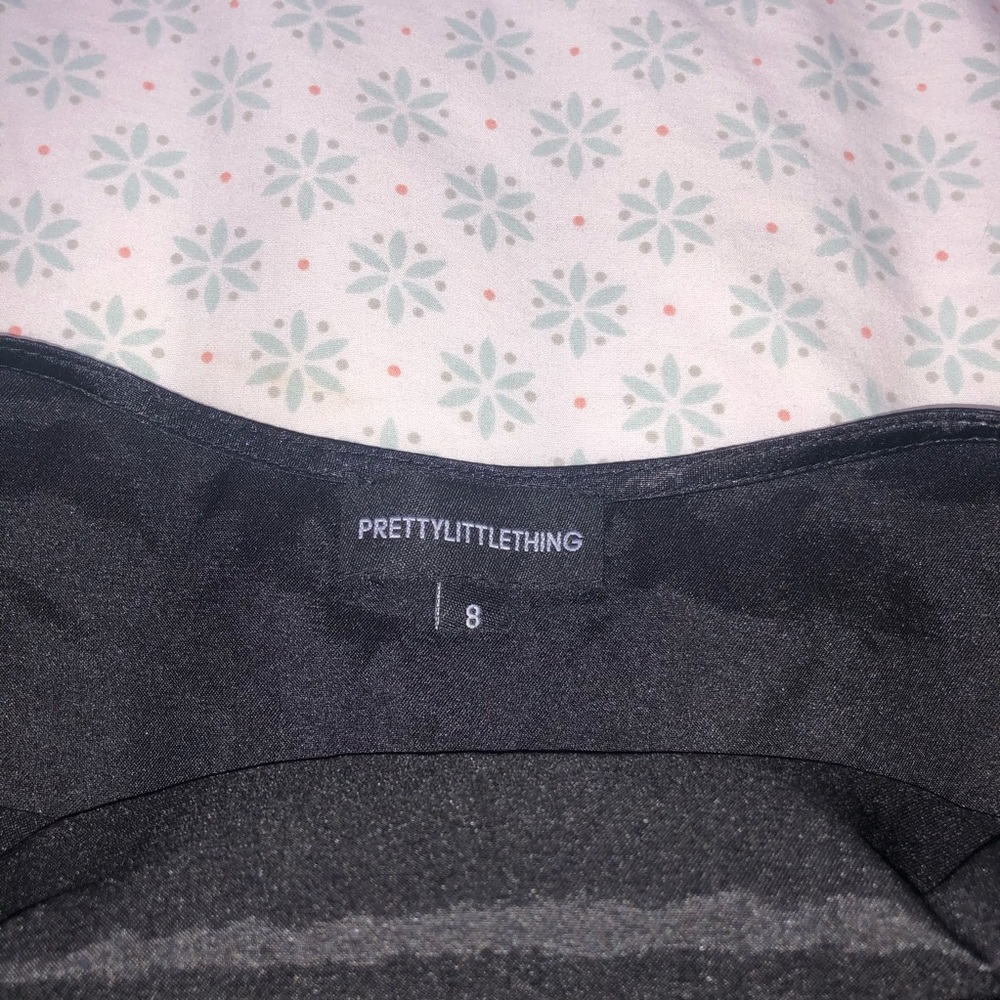 SOLD PrettyLittleThing black satin dress - Picture 5 of 5